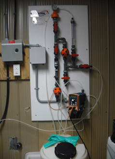 Photo of a chlorinator system