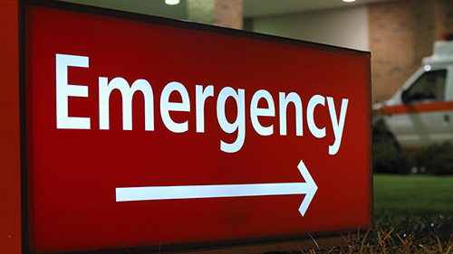 Photo of Emergency Room sign