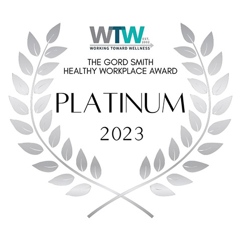 The WECHU is a recipient of the Platinum Gord Smith Healthy Workplace award