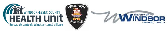 WECHU, Windsor Police Services and City of Windsor logos