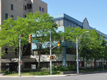 Windsor Office, viewed from Ouellette