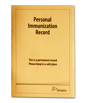 Photo of Personal Immunization Record
